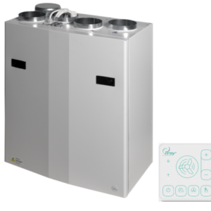 Soojuse tagastusega ventilatsiooniseade ENSY WAVE 400BH, vertikaalne, Wi-Fi ja Bluetoothi kontrolleriga